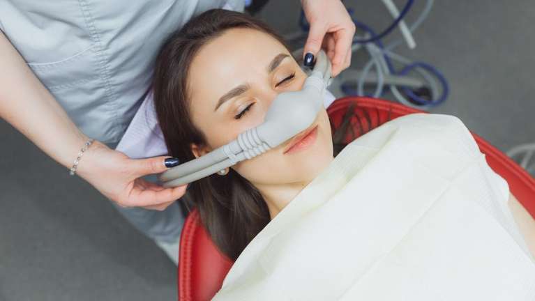 woman getting sedation dentistry in north york practice