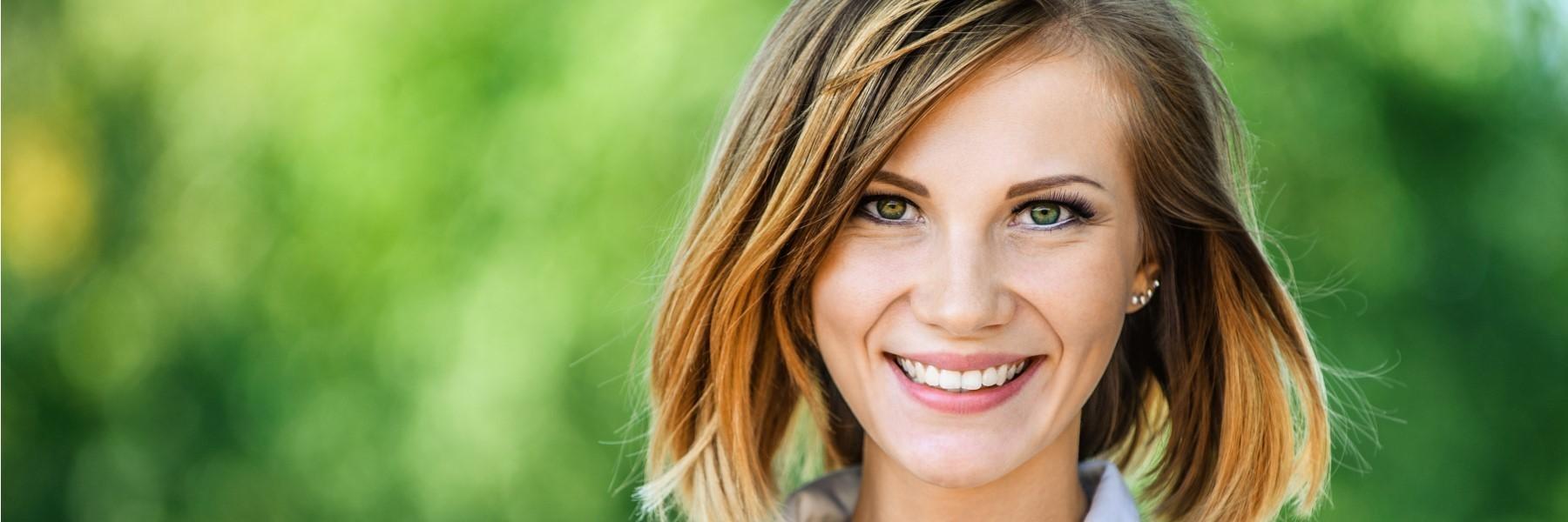 woman smiling after cosmetic dentistry in north york 